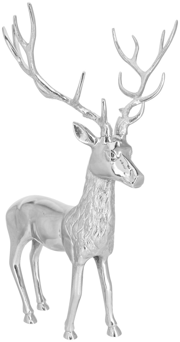 Deko-Hirsch Deer XL; 43x81.5x56 cm (SxWxG); srebro