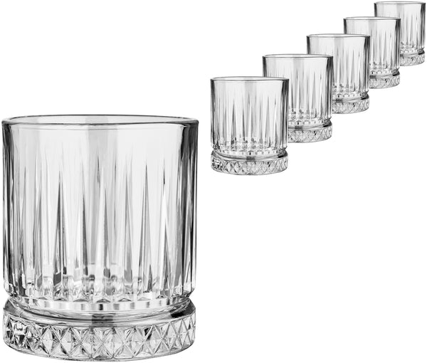 szklanka do whisky Elysia; 355ml, 8.4x9.8 cm (ØxW); transparentny; 6 sztuka / opakowanie