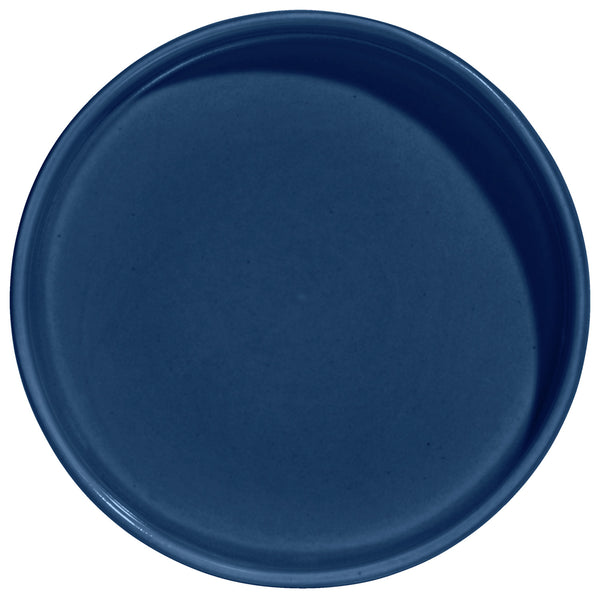 talerz z niskim rantem Skady matowy; 13.5x2 cm (ØxW); ciemny niebieski; okrągły; 4 sztuka / opakowanie