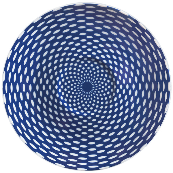 spodek do filiżanki do kawy Mixor ze wzorem; 15 cm (Ø); niebieski/biały; okrągły; 6 sztuka / opakowanie