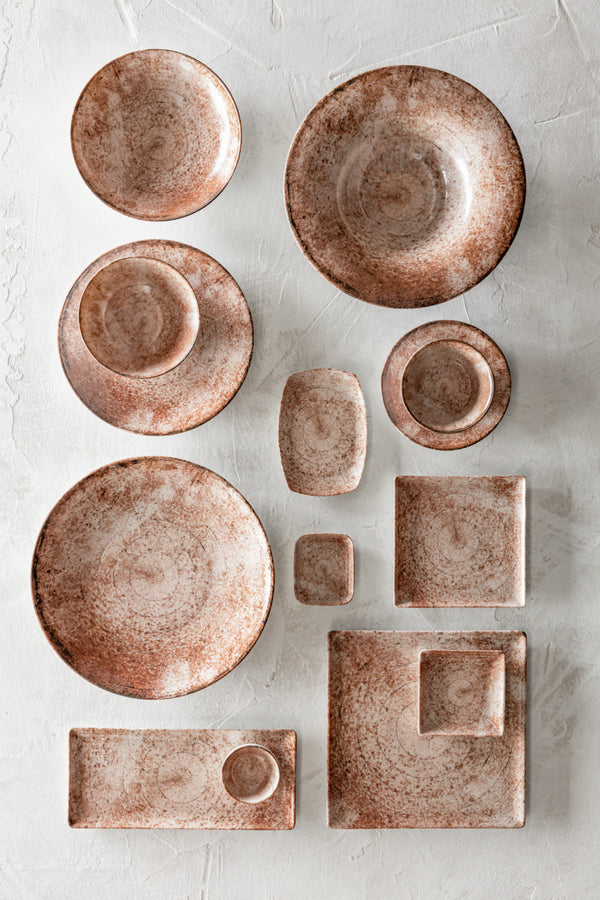 talerz do makaronu Gironia; 600ml, 30x6.5 cm (ØxW); różowy; okrągły; 4 sztuka / opakowanie