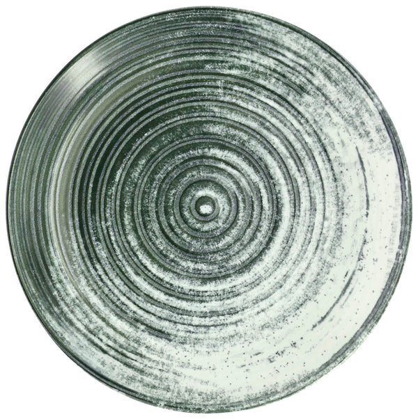 talerz płaski Etana; 25 cm (Ø); biały/antracyt; okrągły; 6 sztuka / opakowanie