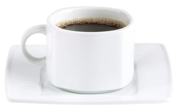 spodek do bulionówki / filiżanki do kawy Jazz; 15.5x15.5 cm (DxS); biały; kwadrat; 6 sztuka / opakowanie