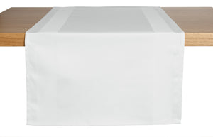 bieżnik Ambiente; 40x130 cm (SxD); biały; prostokątny; 2 sztuka / opakowanie