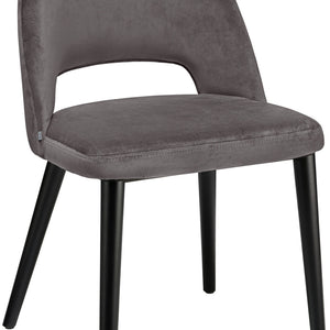 krzesło Tonda; 51x64x78 cm (SxGxW); siedzisko taupe, stelaż czarny