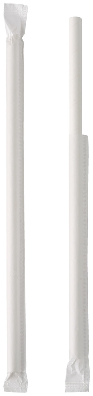 słomka Canudo zapakowane pojedynczo, z certyfikatem FSC®; 0.8x23 cm (ØxD); biały; 100 sztuka / opakowanie