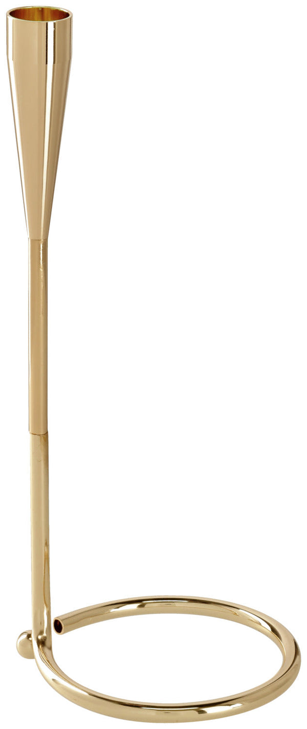 świecznik Babuna; 10x26.5 cm (ØxW); złoto
