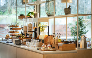 etażerka Esino 5-poziomowa; 46.8x41.8x24 cm (SxWxG); brązowy/czarny; prostokątny