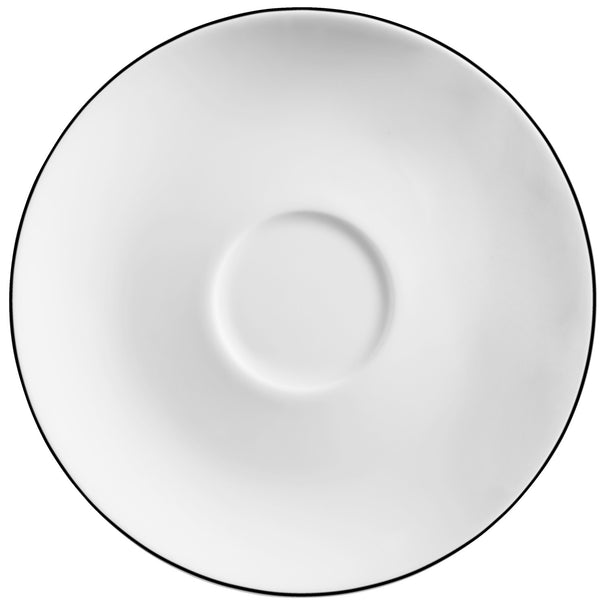 spodek do filiżanki do espresso Bellino; 12 cm (Ø); biały/czarny; okrągły; 6 sztuka / opakowanie