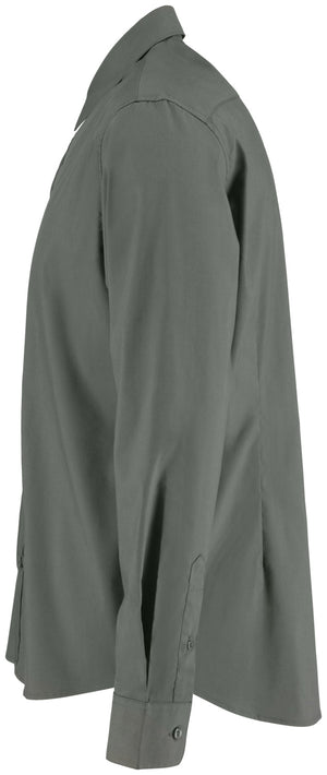 Hemd Langarm Porter Regular Fit; Kleidergröße 43/44; ciemny szary