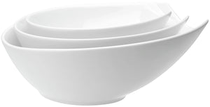miska Contrast owalna; 900ml, 20.5x18.5x9 cm (DxSxW); biały; owalny; 4 sztuka / opakowanie