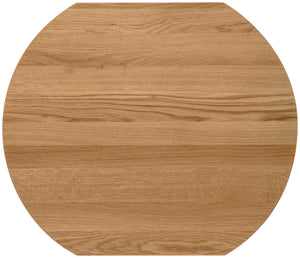 Massivholz-Tischplatte Danville lackiert; 60x70x3 cm (DxSxW); dąb/naturalny; prostokątny