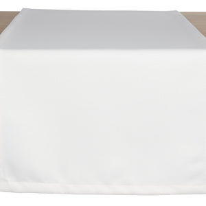 bieżnik Ambita gładki; 40x130 cm (SxD); biały; prostokątny