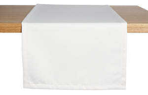 bieżnik Ambita gładki; 40x130 cm (SxD); biały; prostokątny