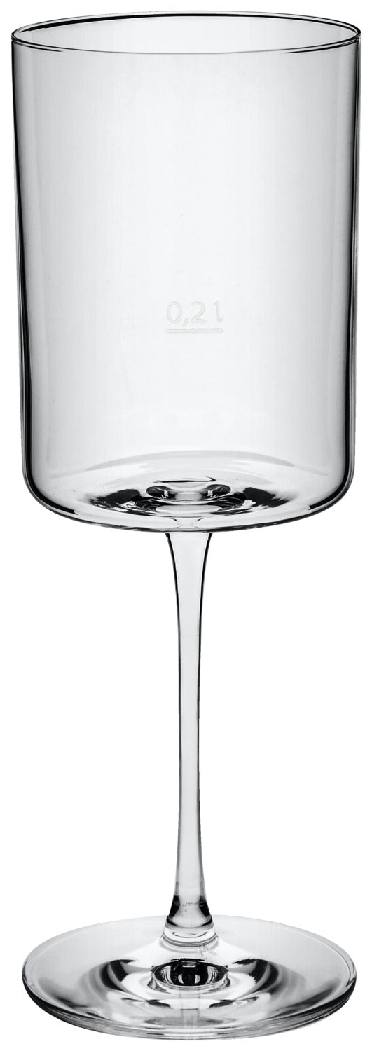 kieliszek do wina czerwonego Lya ze znacznikiem pojemności; 420ml, 7.7x21.5 cm (ØxW); transparentny; 0.2 l Füllstrich, 6 sztuka / opakowanie