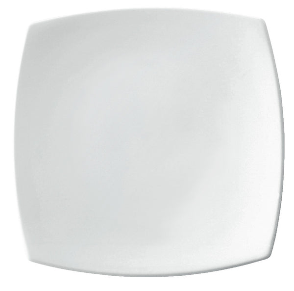 talerz płaski Bali; 19x19x0.9 cm (DxSxW); biały; kwadrat; 6 sztuka / opakowanie