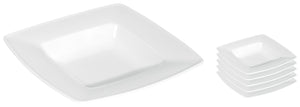 talerz głęboki Melbourne; 300ml, 21.5x21.5x4.5 cm (DxSxW); biały; kwadrat; 6 sztuka / opakowanie