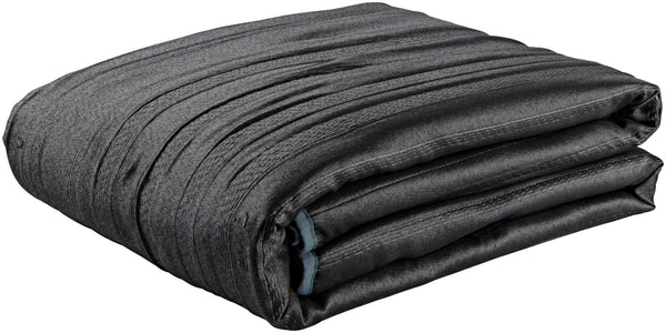 bieżnik łóżkowy Palmito; 65x135 cm (SxD); szary; prostokątny