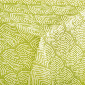 obrus Leaf kwadratowy; 130x160 cm (SxD); żółty; prostokątny