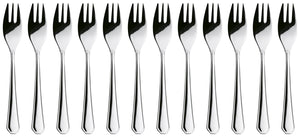 widelec do ciasta Tunis Basic; 14.5 cm (D); srebro, Griff srebro; 12 sztuka / opakowanie