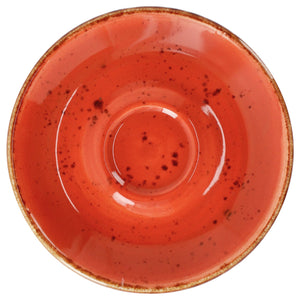 Espresso-Untertasse Nebro; 12.5x1.5 cm (ØxW); czerwony; 6 sztuka / opakowanie