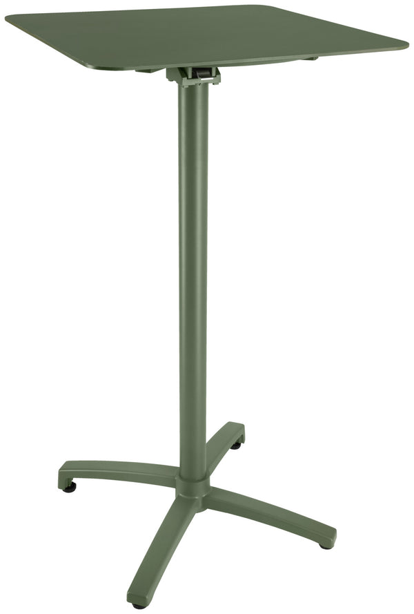 Outdoor-Aluminium-Stehtisch Taipa quadratisch; 60x60x108 cm (DxSxW); Platte oliwka