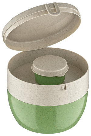 pojemnik do wielokrotnego użytku Bentobox M; 12.7x12x10 cm (DxSxW); zielony; okrągły; 3 sztuka / opakowanie