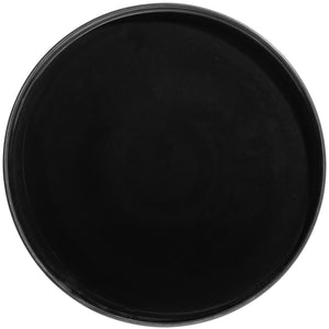 talerz z niskim rantem Skady matowy; 30x2.5 cm (ØxW); czarny; okrągły; 2 sztuka / opakowanie