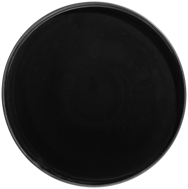 talerz z niskim rantem Skady matowy; 30x2.5 cm (ØxW); czarny; okrągły; 2 sztuka / opakowanie