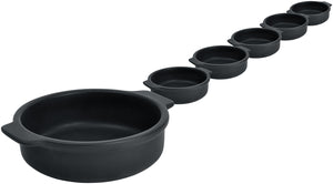  19x4.5 cm (ØxW); czarny; okrągły; 6 sztuka / opakowanie