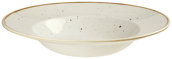 talerz głęboki Stonecast Barley White; 468ml, 28x3.7 cm (ØxW); biały/brązowy; okrągły; 12 sztuka / opakowanie
