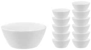 mini miseczki  Ara; 58ml, 7x3 cm (ØxW); biały; okrągły; 12 sztuka / opakowanie