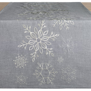 Tischläufer Nova Star; 40x130 cm (SxD); niebieski przydymiony/beżowy