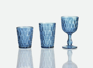 szklanka Isabella; 300ml, 9.1x10.3 cm (ØxW); niebieski; 6 sztuka / opakowanie