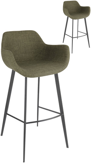 Barstuhl Limea; 57x54x102 cm (SxGxW); siedzisko oliwka