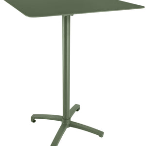 Outdoor-Aluminium-Stehtisch Taipa quadratisch; 80x80x108 cm (DxSxW); Platte oliwka