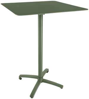 Outdoor-Aluminium-Stehtisch Taipa quadratisch; 80x80x108 cm (DxSxW); Platte oliwka