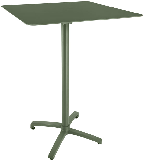 Outdoor-Aluminium-Stehtisch Taipa quadratisch; 80x80x108 cm (DxSxW); Platte oliwka