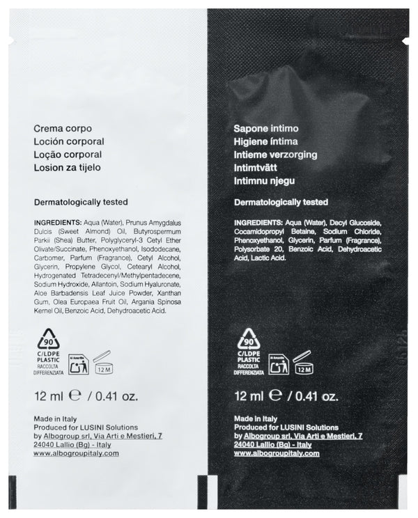 balsam do ciała i płyn do higieny intymnej Contrast; 12 ml; transparentny; 800 sztuka / opakowanie
