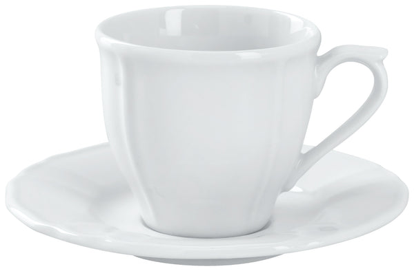 spodek do filiżanki do espresso Amely; 12 cm (Ø); biały; okrągły; 6 sztuka / opakowanie