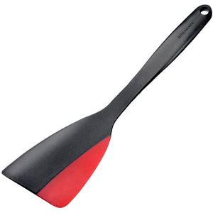 Pfannenwender/Schaber Flexi; 30x8.6x3.5 cm (DxSxW); czarny/czerwony