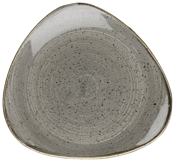 talerz Stonecast Peppercorn trójkątny; 22.9 cm (S); szary/brązowy; trójkątny; 12 sztuka / opakowanie