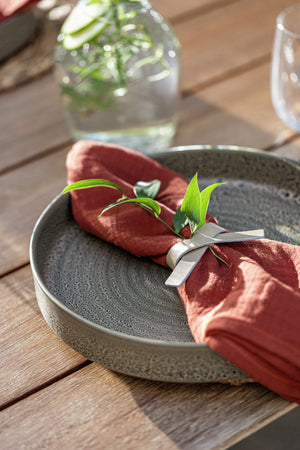 talerz z wysokim rantem Snug; 1250ml, 26x4.5 cm (ØxW); oliwka; okrągły; 4 sztuka / opakowanie