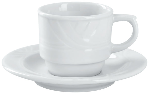 filiżanka do espresso Kiara; 80ml, 6.7x6 cm (ØxW); biały; okrągły; 6 sztuka / opakowanie