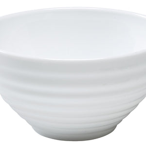 miska Stairo z reliefem; 500ml, 13x6.8 cm (ØxW); biały; okrągły; 6 sztuka / opakowanie