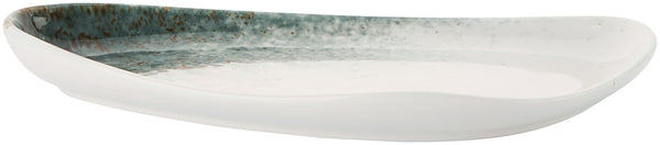 półmisek Purior; 20x10.5x2.3 cm (DxSxW); biały/niebieski petrol; 6 sztuka / opakowanie