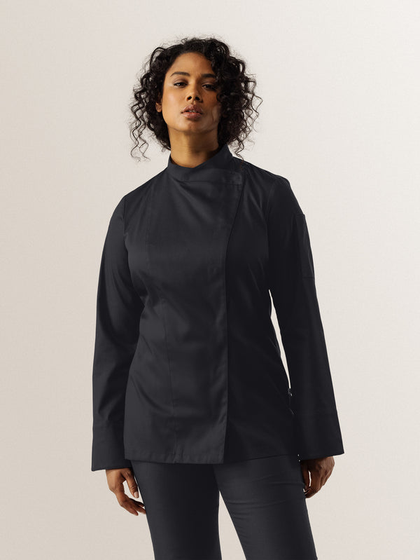Damenkochjacke Arlette; Kleidergröße 2XL; czarny