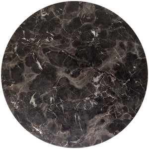 blat Marvani okrągły; 80x2.5 cm (ØxW); miedź/czarny/marmurkowy; okrągły