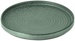 talerz z niskim rantem Snug; 26x2.5 cm (ØxW); zielony; okrągły; 4 sztuka / opakowanie