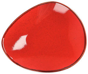 talerz płaski Sidina organiczny; 21x17.7 cm (DxS); czerwony; organiczny; 6 sztuka / opakowanie